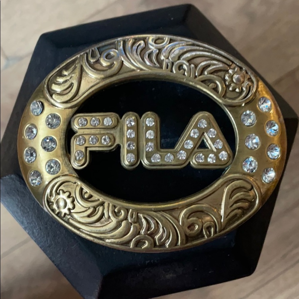 Fila belt buckle